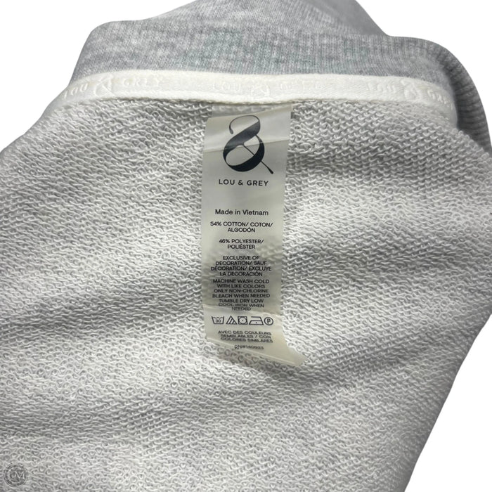Sweatshirt Crewneck By Lou And Grey In Grey, Size: L