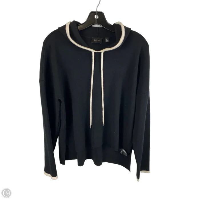 Sweatshirt Hoodie By Cyrus In Black, Size: L