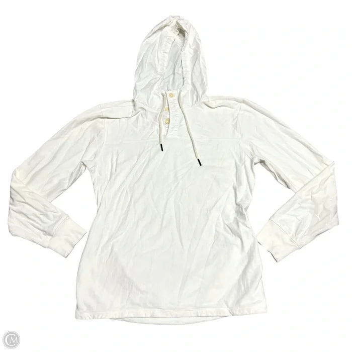 Sweatshirt Hoodie By Lucky Brand In Cream, Size: L