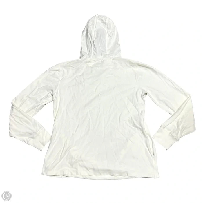 Sweatshirt Hoodie By Lucky Brand In Cream, Size: L