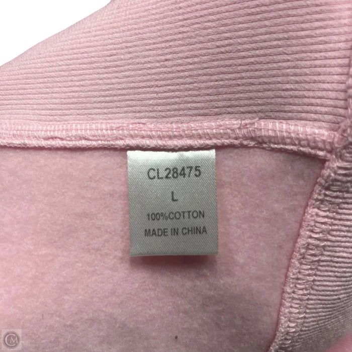 Sweatshirt Hoodie By Pink Lily In Pink, Size: L