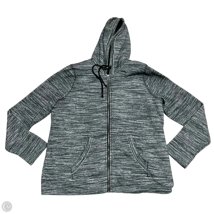 Sweatshirt Hoodie By Sonoma In Grey, Size: L