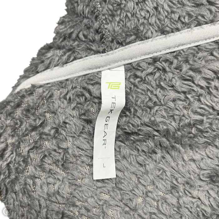 Sweatshirt Hoodie By Tek Gear In Grey, Size: L