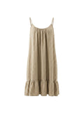 Dresses APLA Taf Shiny Mini Strap Dress Beige O/S / Beige Apoella