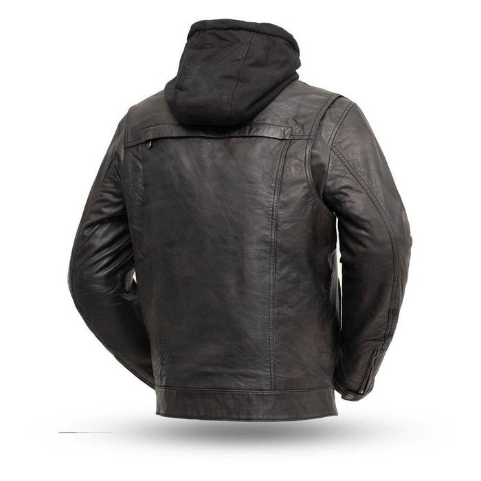 Additional view of the Eagle Leather Tall Vendetta jacket showing vented zippered chest pockets