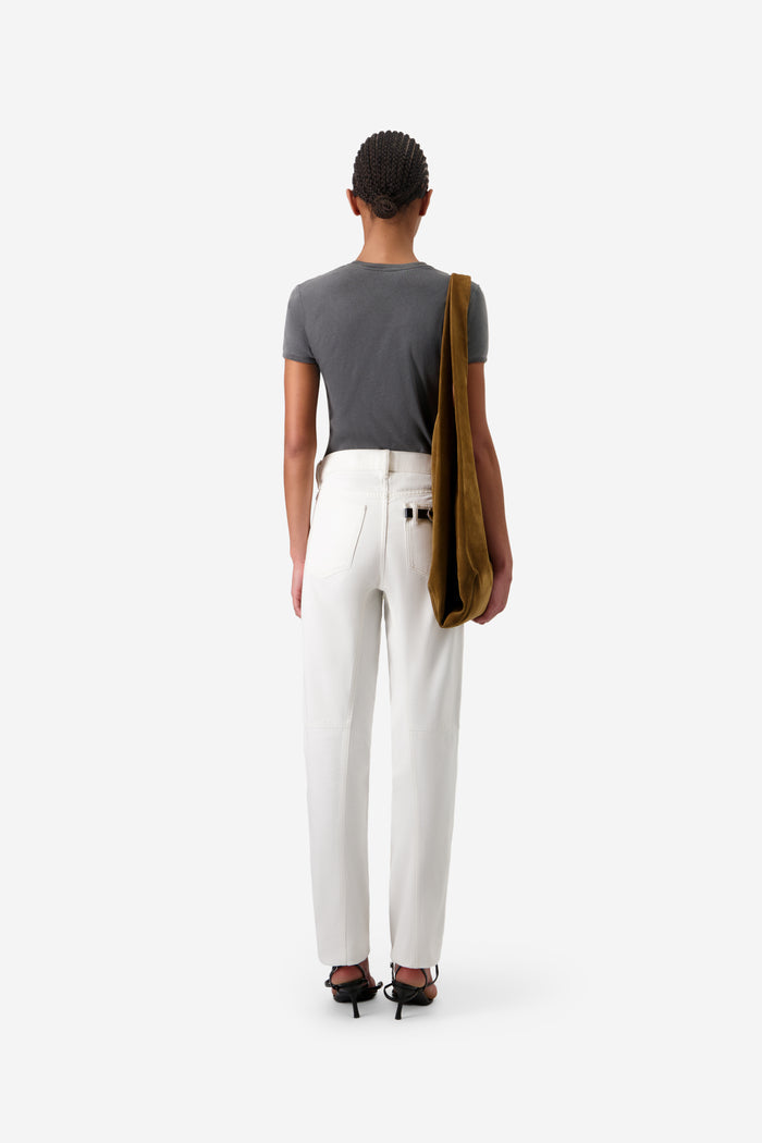 Tapered Denim Pants