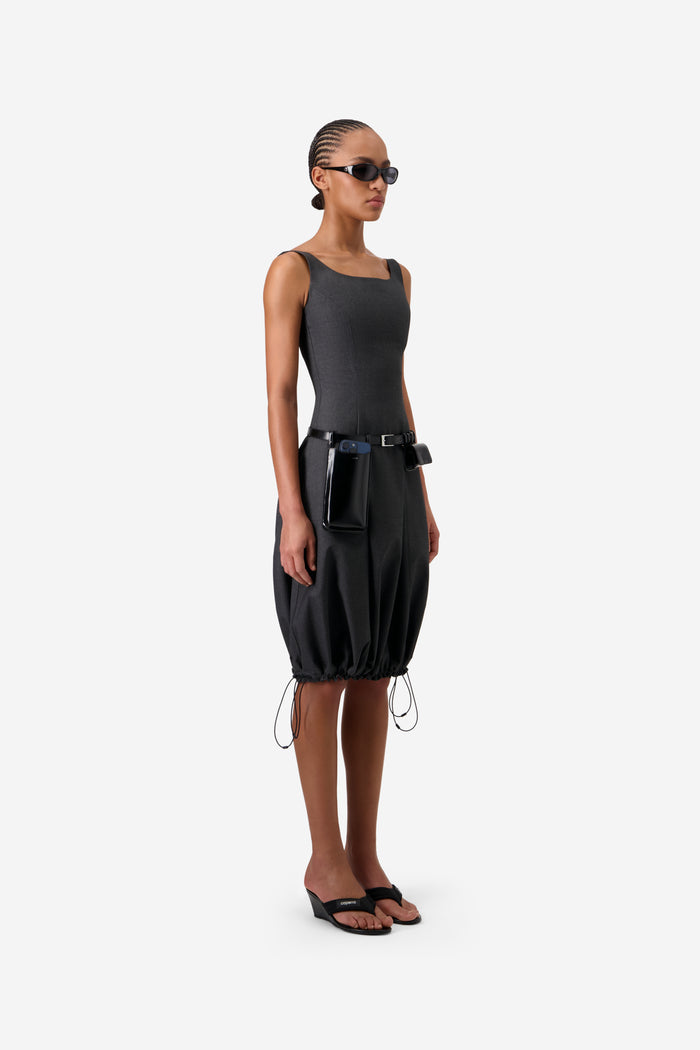 Technical Tailored Balloon Dress