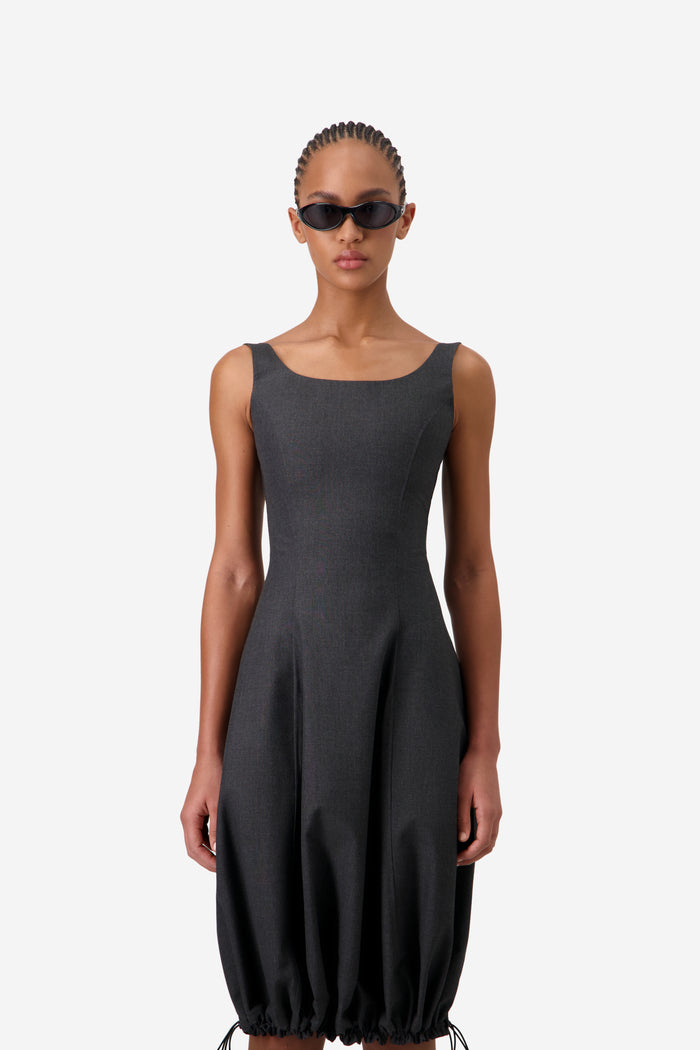 Technical Tailored Balloon Dress