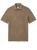 Polos Fedeli Terry Button Polo Grey/Beige Apoella