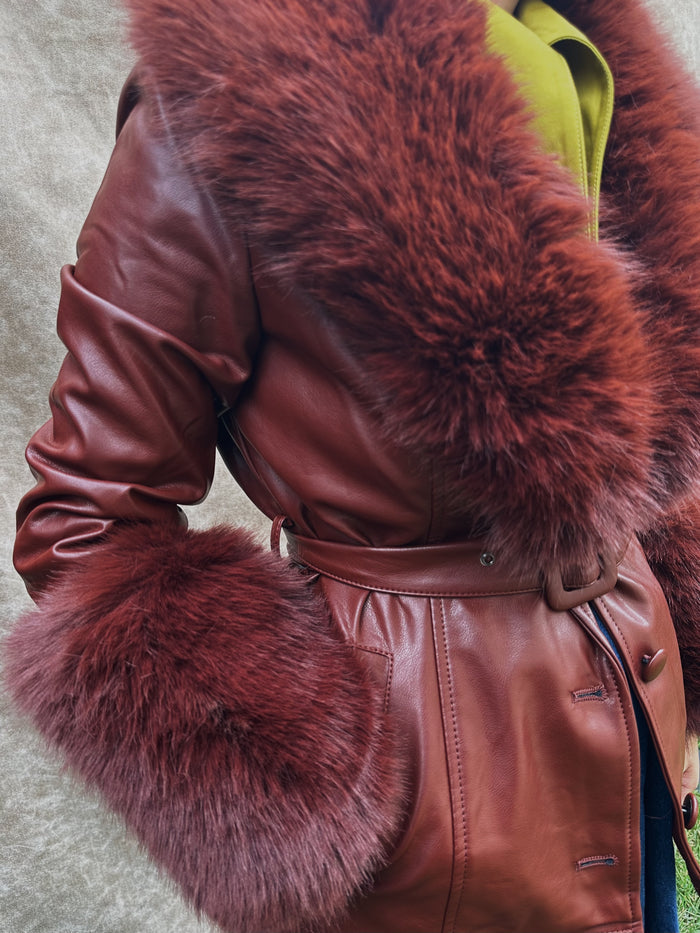 The Sabrina Fur-Trimmed Coat