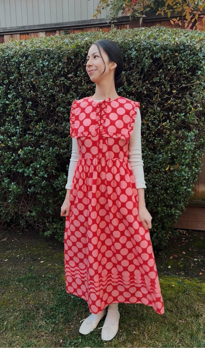 The Sweetheart Dot Maxi Dress