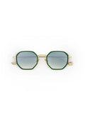 Sunglasses Eyepetizer Tomasso 2 Transparent Green/Green Gradient Lenses O/S Apoella