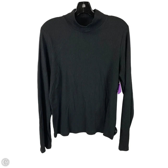 Top Long Sleeve Basic By Maeve In Black, Size: Xl