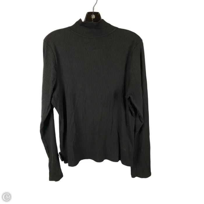 Top Long Sleeve Basic By Maeve In Black, Size: Xl