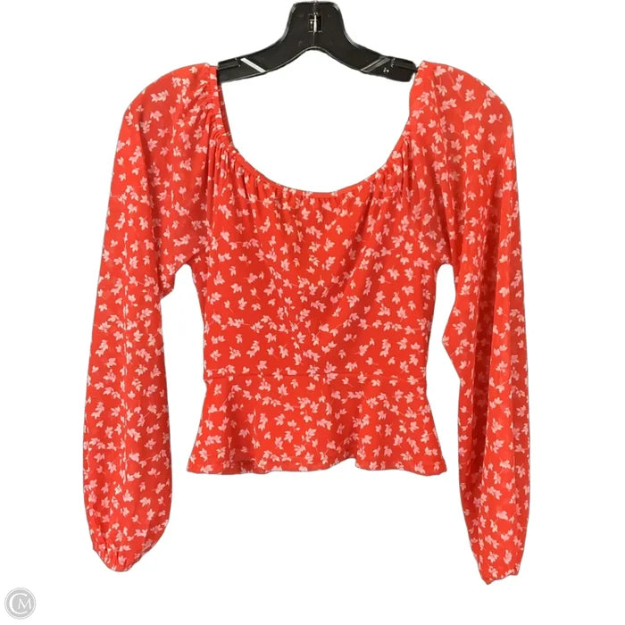 Top Long Sleeve By 4s13nna In Red, Size: Xs