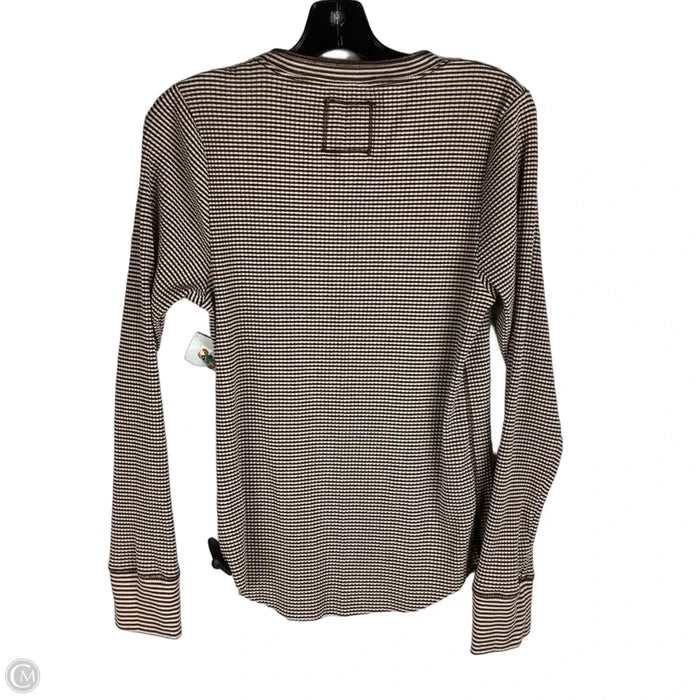 Top Long Sleeve By Aerie In Brown, Size: Xl