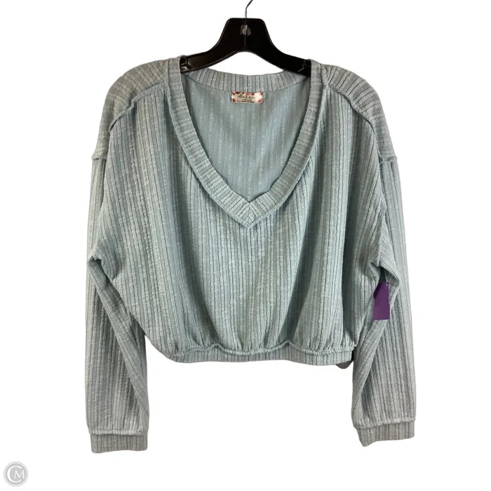 Top Long Sleeve By Altard State In Blue, Size: L