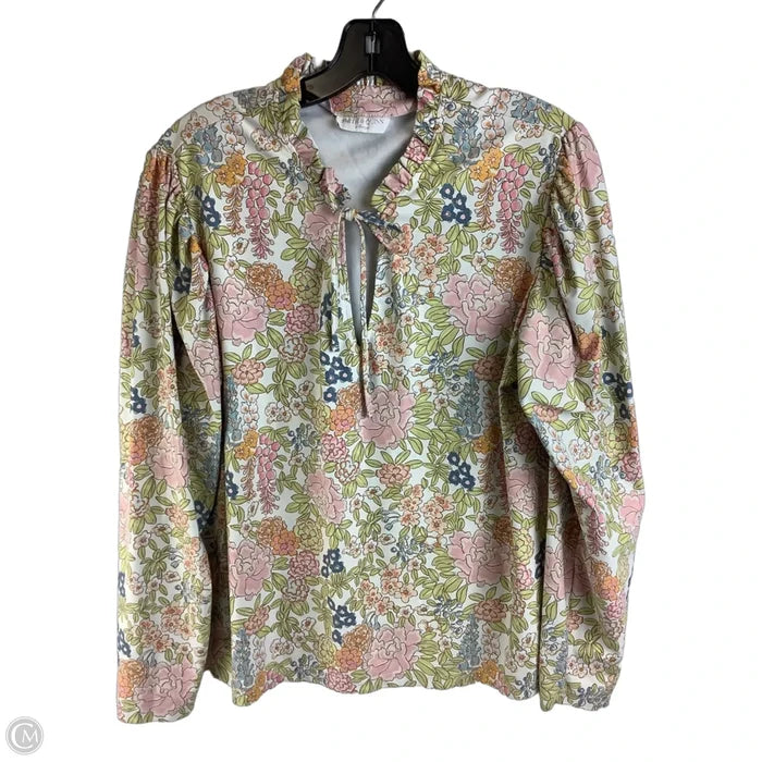 Top Long Sleeve By Cma In Floral Print, Size: Xl