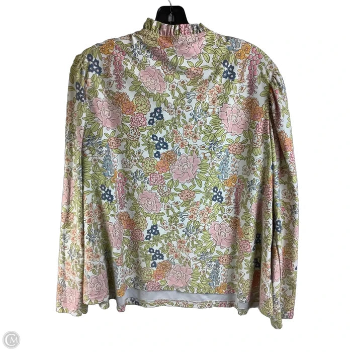 Top Long Sleeve By Cma In Floral Print, Size: Xl