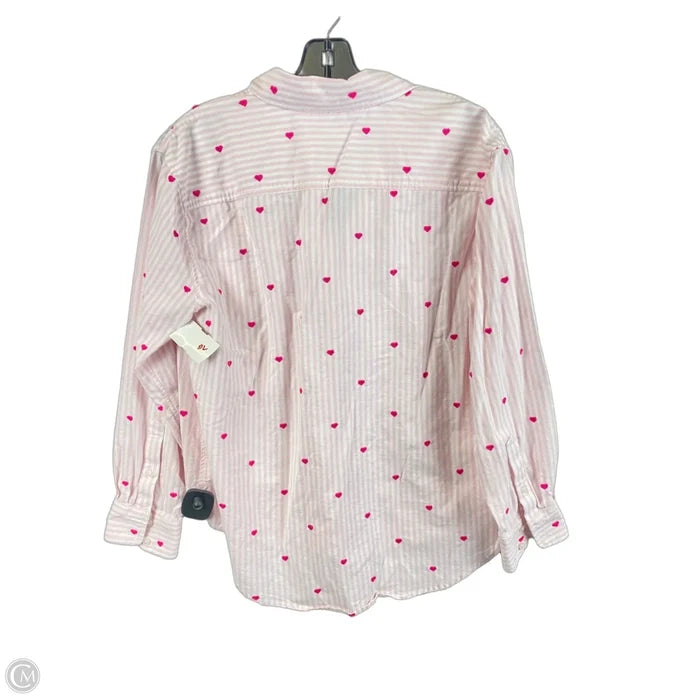 Top Long Sleeve By Crown And Ivy In Pink, Size: Sp