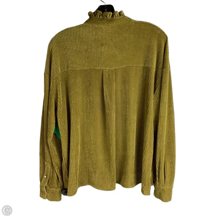 Top Long Sleeve By Frnch In Green, Size: S