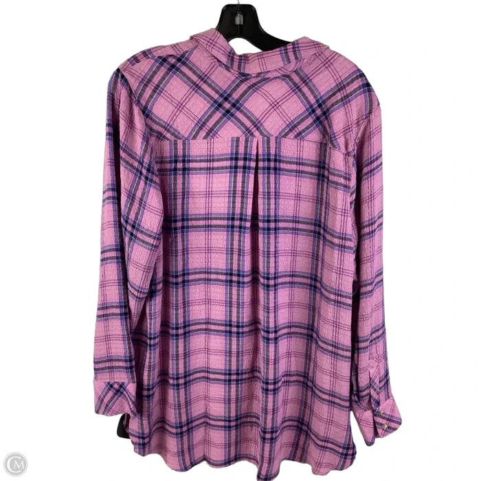 Top Long Sleeve By J. Jill In Purple, Size: L