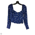 Top Long Sleeve By Reformation In Blue & White, Size: 2