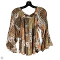 Top Long Sleeve By Savanna Jane In Brown, Size: S