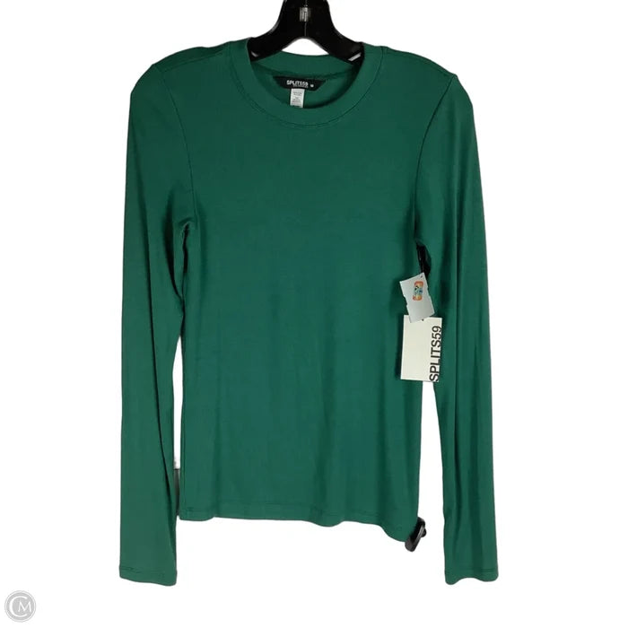 Top Long Sleeve By Splits59 In Green, Size: M