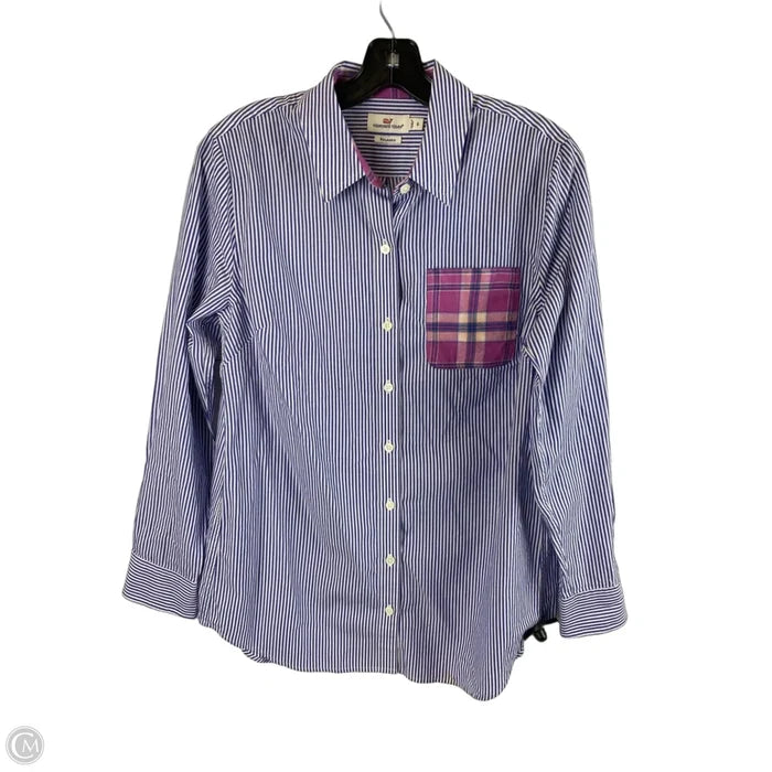 Top Long Sleeve By Vineyard Vines In Purple, Size: 6