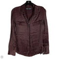 Top Long Sleeve By Zara In Maroon, Size: S