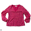 Top Long Sleeve Designer By Lilly Pulitzer In Gold & Pink, Size: Xs