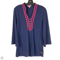 Top Long Sleeve Designer By Lilly Pulitzer In Navy, Size: M