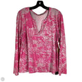 Top Long Sleeve Designer By Lilly Pulitzer In Pink, Size: Xl