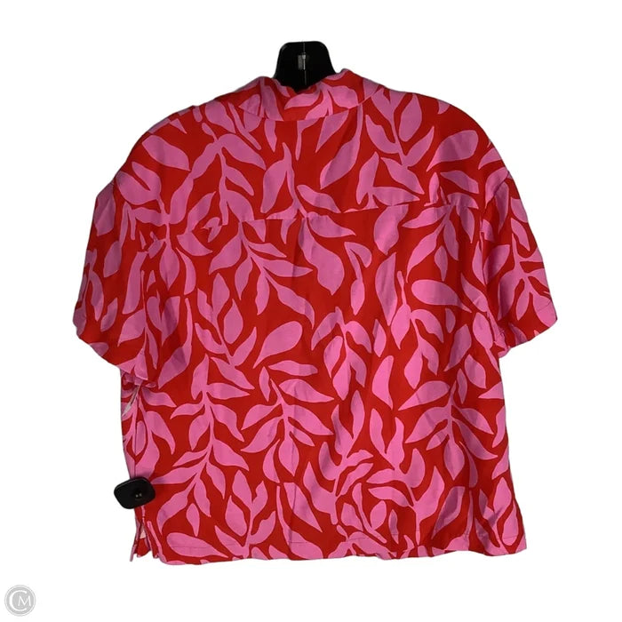Top Short Sleeve By A New Day In Pink & Red, Size: S
