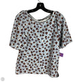 Top Short Sleeve By Ann Taylor In Animal Print, Size: S