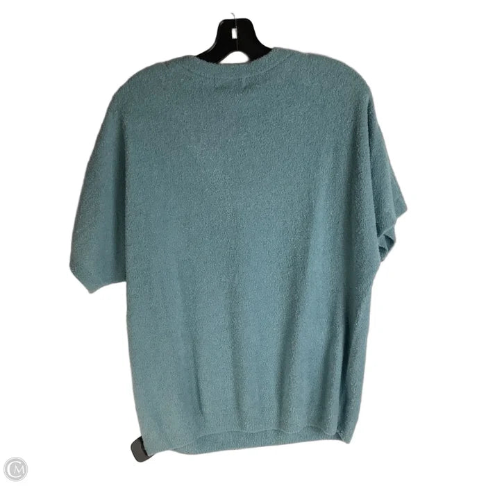 Top Short Sleeve By Barefoot Dreams In Blue, Size: L