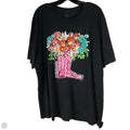 Top Short Sleeve By Clothes Mentor In Black, Size: 2x