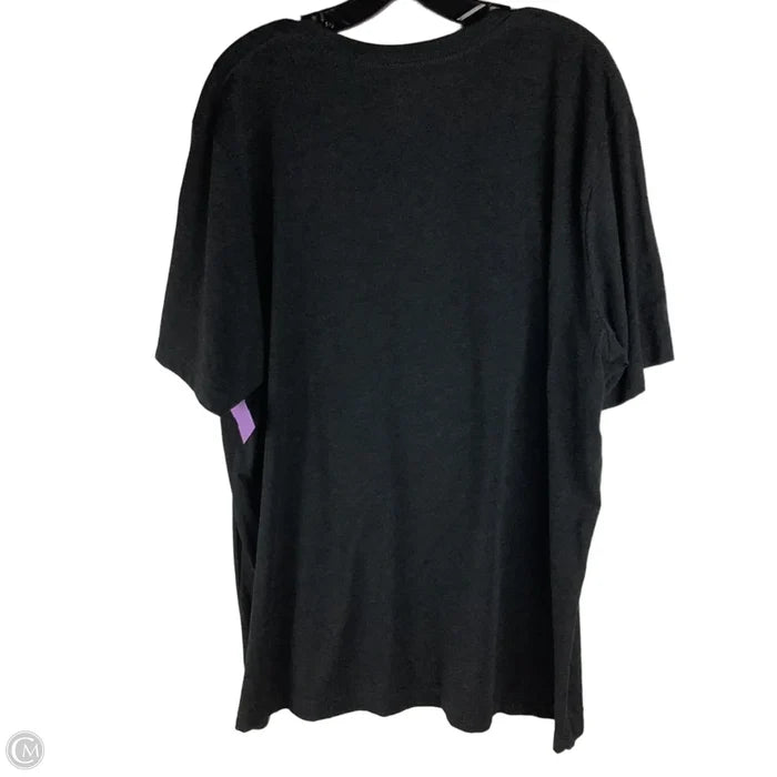 Top Short Sleeve By Clothes Mentor In Black, Size: 2x