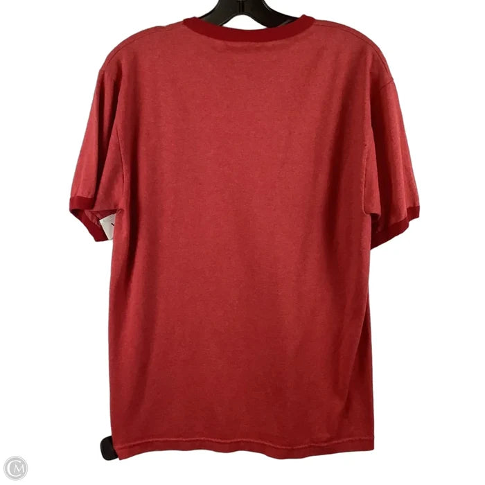 Top Short Sleeve By Clothes Mentor In Red, Size: M