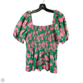 Top Short Sleeve By Cmc In Green & Pink, Size: M