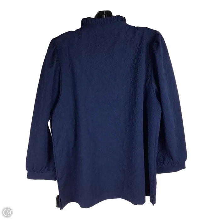 Top Short Sleeve By Crown And Ivy In Navy, Size: Xl