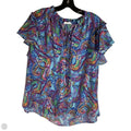 Top Short Sleeve By Emily Wonder In Blue, Size: 1x