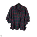 Top Short Sleeve By Entro In Plaid Pattern, Size: M