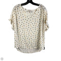 Top Short Sleeve By Loft In Polkadot Pattern, Size: L