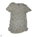 Top Short Sleeve By Theory In Grey, Size: S