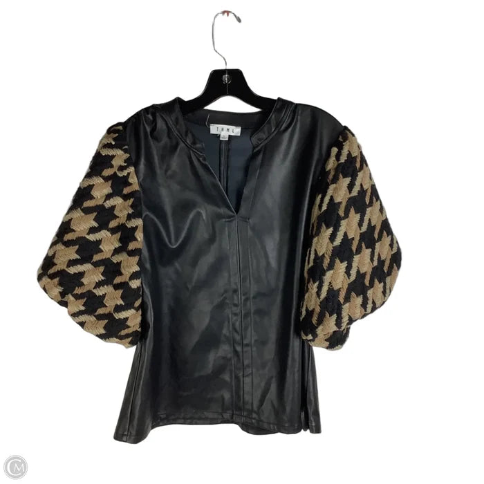 Top Short Sleeve By Thml In Black, Size: L