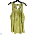 Top Sleeveless By Cato In Yellow, Size: 2x (22/24)