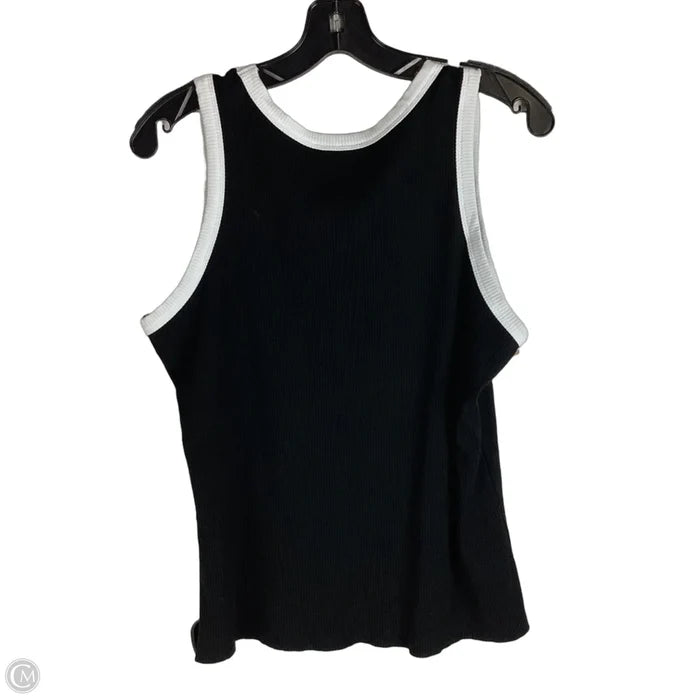 Top Sleeveless By Clothes Mentor In Black & Red, Size: 2x