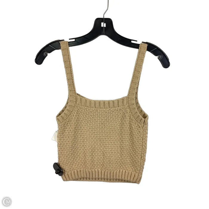 Top Sleeveless By Current Air In Tan, Size: S